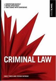 Tapa de Criminal Law (Law Express)