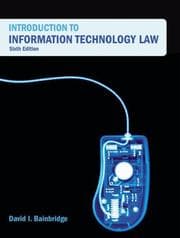 Tapa de Introduction to Information Technology Law