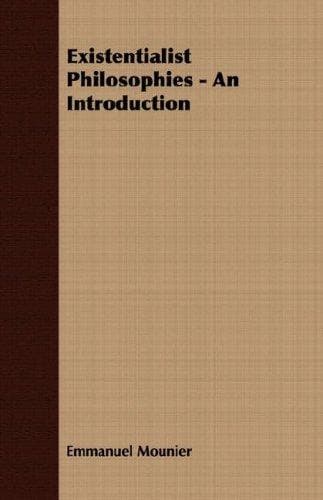 Tapa de Existentialist Philosophies - An Introduction