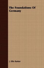 Tapa de The Foundations Of Germany