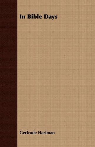 Tapa de In Bible Days