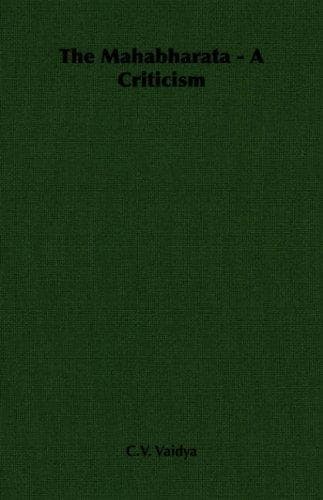 Tapa de The Mahabharata - A Criticism