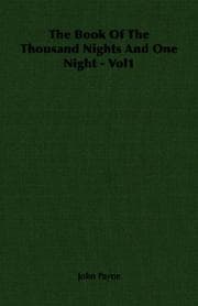 Tapa de The Book Of The Thousand Nights And One Night - Vol1