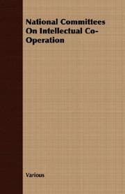 Tapa de National Committees On Intellectual Co-Operation