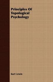 Tapa de Principles of topological psychology