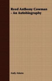 Tapa de Reed Anthony Cowman - An Autobiography
