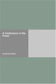 Tapa de A Vindication of the Press