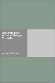Tapa de Complete Short Works of George Meredith