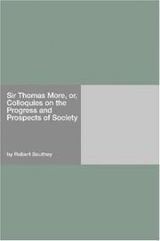 Tapa de Sir Thomas More, or, Colloquies on the Progress and Prospects of Society