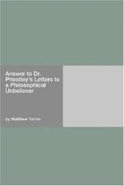 Tapa de Answer to Dr. Priestley's Letters to a philosophical unbeliever