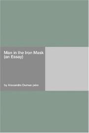 Tapa de Man in the Iron Mask (an Essay)