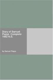 Tapa de Diary of Samuel Pepys  Complete 1662 N.S