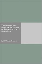 Tapa de The Wars of the Jews; or the history of the destruction of Jerusalem