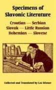 Tapa de Specimens Of Slavonic Literature