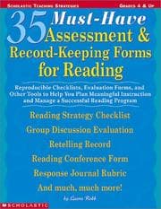 Tapa de 35 must-have assessment and record-keeping forms for reading