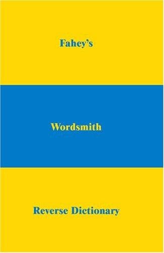 Tapa de Fahey's Wordsmith Reverse Dictionary