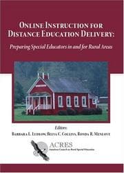 Tapa de Online Instruction for Distance Education Delivery