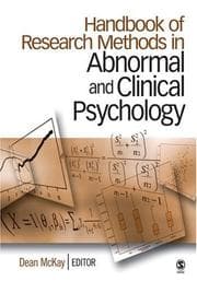 Tapa de Handbook of Research Methods in Abnormal and Clinical Psychology