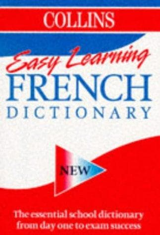 Tapa de Collins easy learning French dictionary