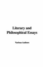 Tapa de Literary and Philosophical Essays