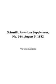 Tapa de Scientific American Supplement, No. 344, August 5, 1882