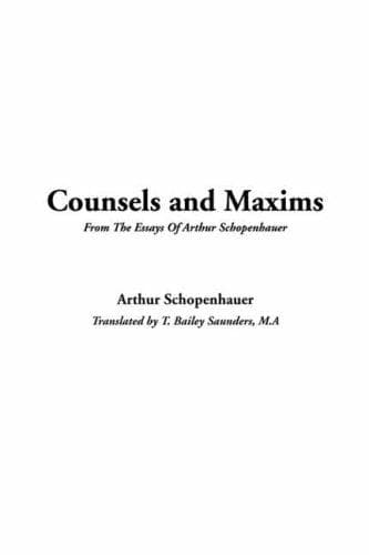 Tapa de Counsels And Maxims
