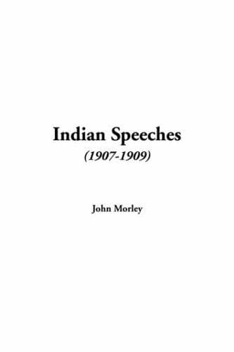 Tapa de Indian Speeches 1907-1909