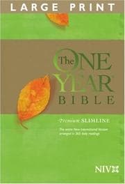 Tapa de The One Year Bible Premium Slimline LP NIV
