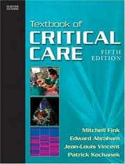 Tapa de Textbook of critical care