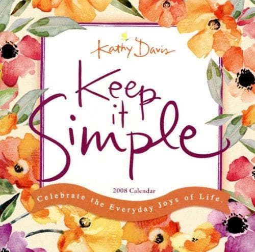 Tapa de Keep it Simple 2008 Wall Calendar
