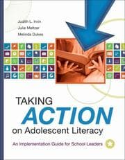 Tapa de Taking action on adolescent literacy