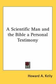 Tapa de A Scientific Man and the Bible a Personal Testimony