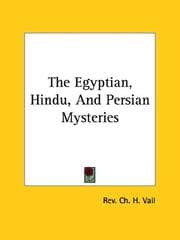 Tapa de The Egyptian, Hindu, and Persian Mysteries