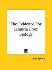 Tapa de The Evidence for Lemuria from Biology