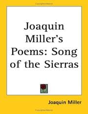 Tapa de Joaquin Miller's poems