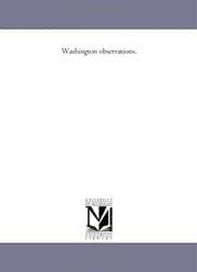 Tapa de Washington observations