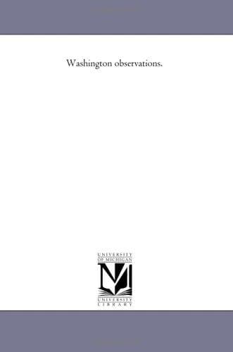 Tapa de Washington observations for 1874.