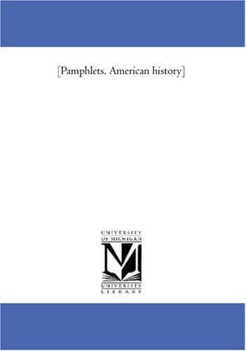 Tapa de [Pamphlets. American history]