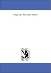 Tapa de [Pamphlets. American history]