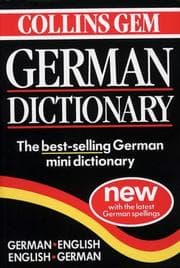 Tapa de Collins Gem German Dictionary
