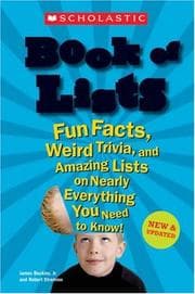 Tapa de Scholastic book of lists