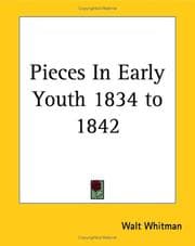 Tapa de Pieces In Early Youth 1834 To 1842