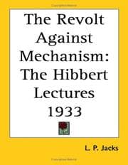 Tapa de The Revolt Against Mechanism