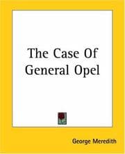Tapa de The Case Of General Opel