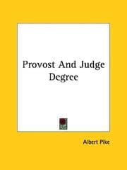 Tapa de Provost And Judge Degree