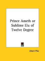 Tapa de Prince Ameth or Sublime Elu of Twelve Degree