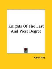 Tapa de Knights Of The East And West Degree