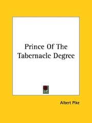Tapa de Prince Of The Tabernacle Degree