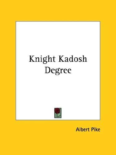 Tapa de Knight Kadosh Degree