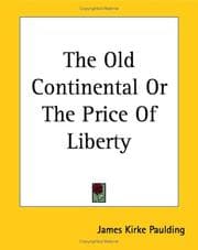 Tapa de The Old Continental Or The Price Of Liberty